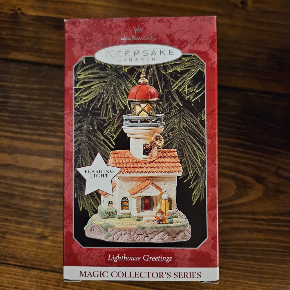 Hallmark Lighthouse Greetings Keepsake‎ Ornament Magic Collector's Series 1998